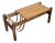 1970s French Brutalist Solid Oak Coffee Table With Magazine Holder For Sale
