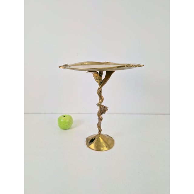 Brutalist Brass Amadeo Petit-Four Dish by Kurt Jesch for Fratelli Tonini, 1970s For Sale - Image 4 of 11