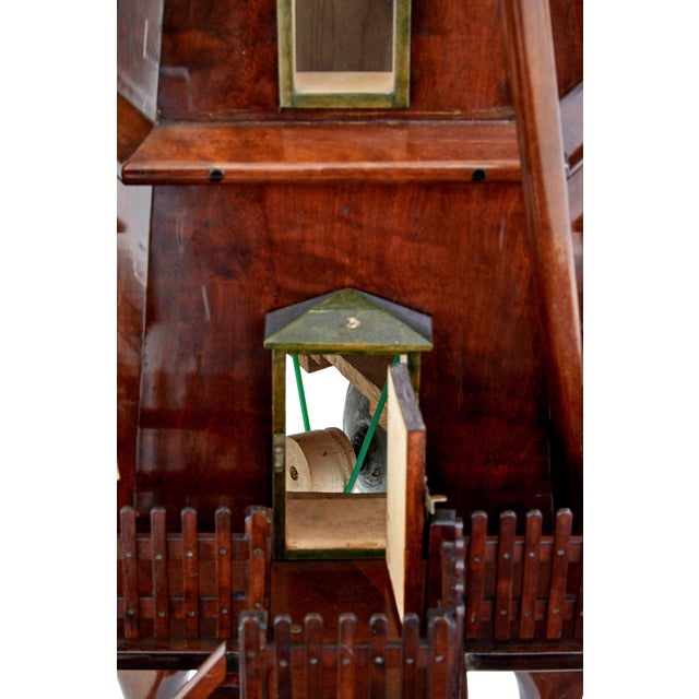Brown Dutch Decorative Windmill, 1920 For Sale - Image 8 of 11