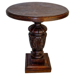 Large Spanish Oak Coffee Table, 1960s For Sale