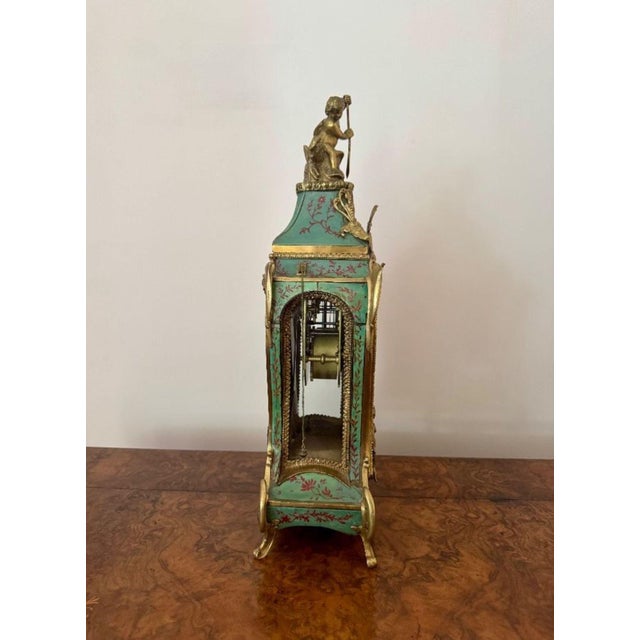 Antique French Ormolu Mantle Clock, 1860 For Sale - Image 4 of 10