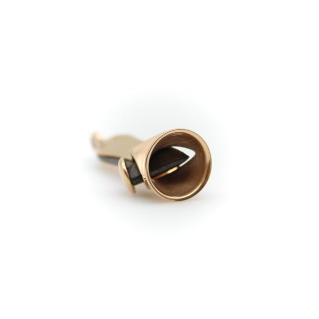 Metal Late 19th Century Victorian 14k Gold and Steel Cigar Cutter For Sale - Image 7 of 9