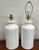 Ceramic Vintage Ceramic Jar Bucket Urn Lamps, Flat White Glazed - Pair For Sale - Image 7 of 11