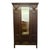 Arts & Crafts Carved Oak Wardrobe Armoire With Mirror Door, 76" For Sale - Image 12 of 15