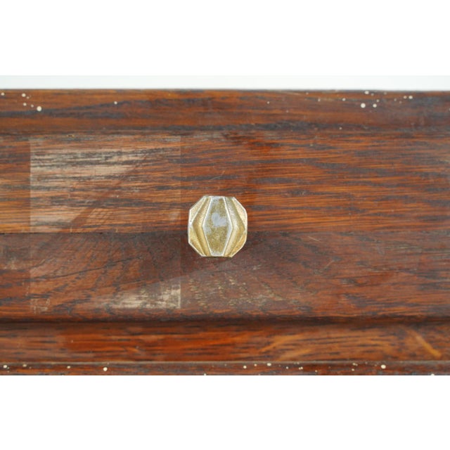 Wood Vintage European Shop Counter Display Storage Cabinet For Sale - Image 7 of 10