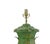 Vintage Handcrafted Forged Iron Green Hand-Painted Gold Chinoiserie Table Lamp. For Sale In New York - Image 6 of 9