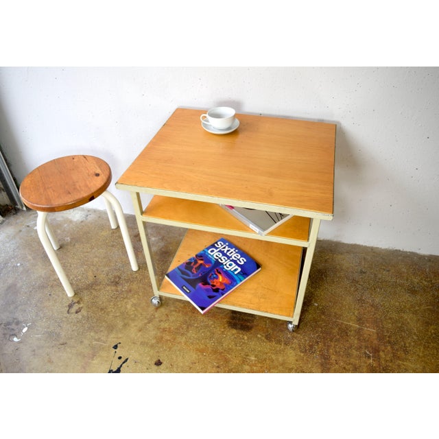 This is a unique table from a former locksmith's workshop. The table was made in the 1960s by the master locksmith for his...