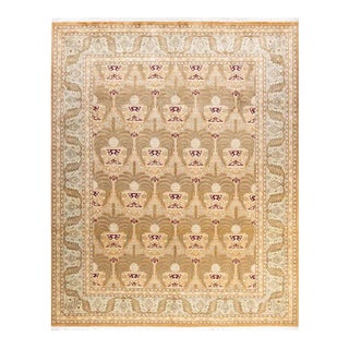 Mogul, One-of-a-Kind Hand-Knotted Area Rug in Yellow, 8' 2" x 10' 1" For Sale