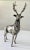Rare Large Gucci Hallmarked Silver plate stag. Italy, 1970's Fantastic on a mantle, holiday table!