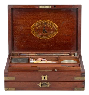 Victorian Campaign Military Artist's Watercolour Box from Reeves & Son