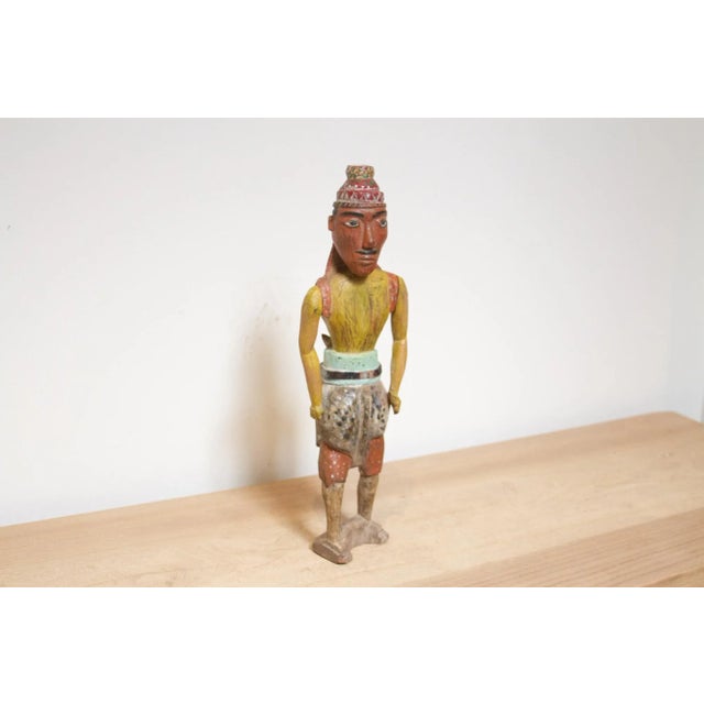 19th Century Rajasthani Carved Warrior For Sale - Image 4 of 8