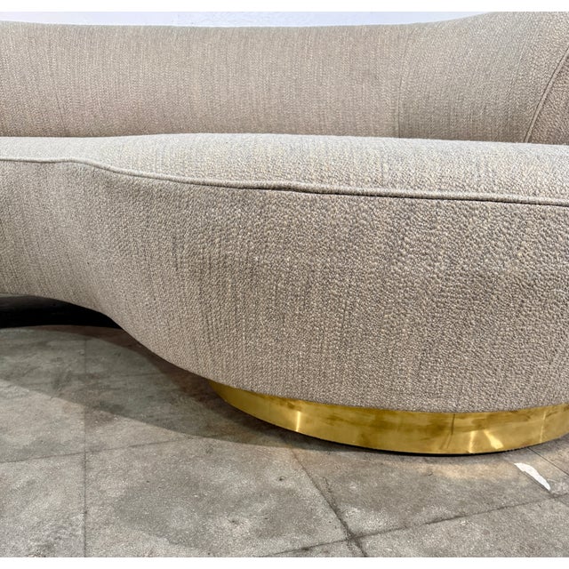 1980s Serpentine Sofa, Attributed to Vladimir Kagan, Usa, 1980s For Sale - Image 5 of 12