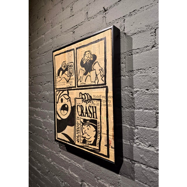 Alec Monopoly - Crash "The Anatomy of a Market Meltdown" Painting For Sale - Image 10 of 11