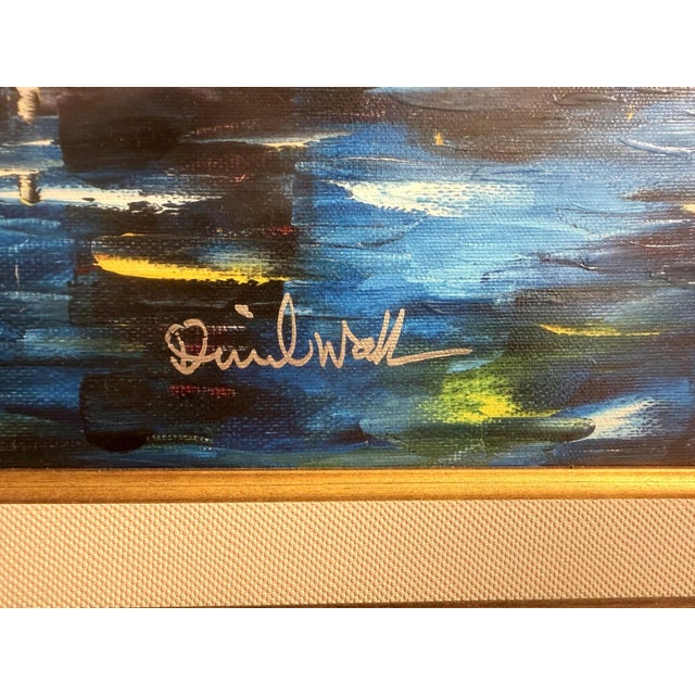 Contemporary Daniel Wall “Sunset Return” Hand‑Embellished Signed Giclée on Canvas — Framed With Coa For Sale - Image 3 of 5