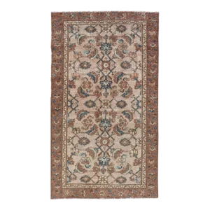 Antique Persian Hamadan Rug in Wool With All-Over Sub-Geometric Design