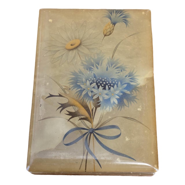 Alabaster Jewelry Box, Italy, 1960s For Sale