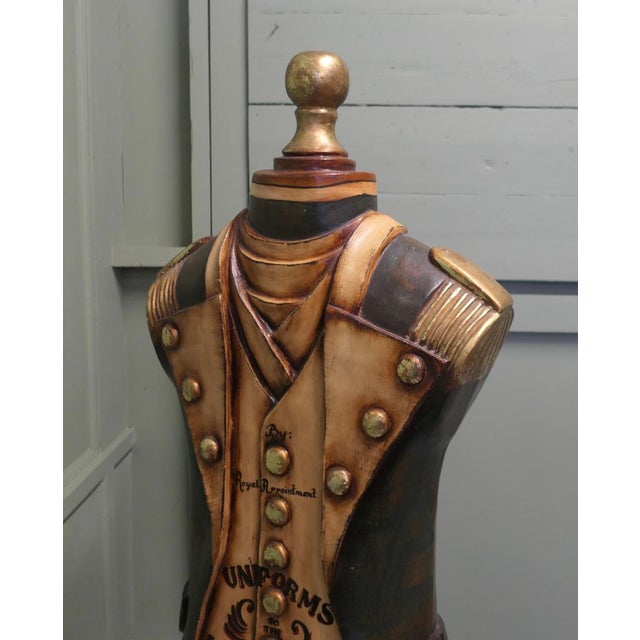 Plastic Antique Fiberglass Navy Uniform Dressed Shop Display Mannequin, 1970 For Sale - Image 7 of 8