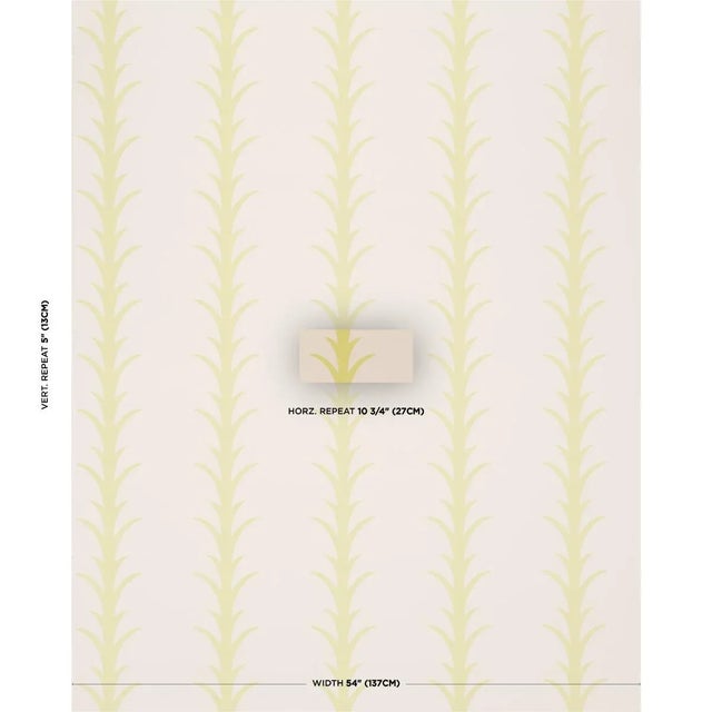 Elegant and airy, this sophisticated pattern is a stylized stripe based on a classic acanthus motif. Also available as a...