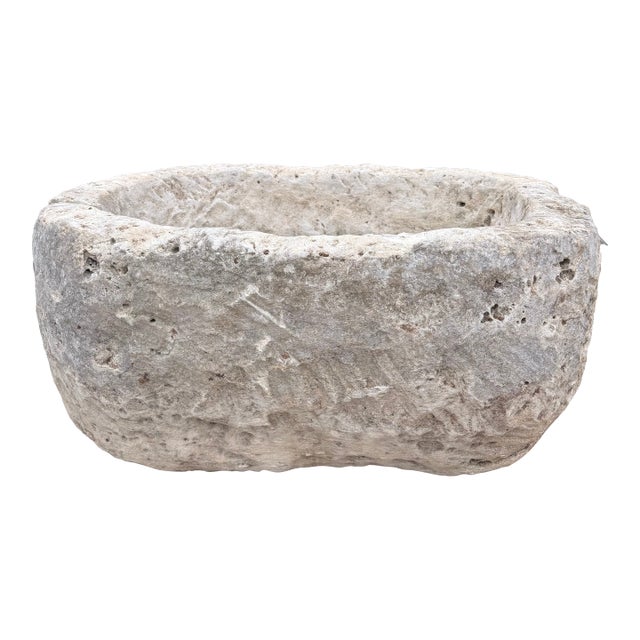 Antique Limestone Trough For Sale