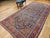 19th Century Antique Persian Malayer Gallery Rug, Hand-Knotted Wool, Geometric Pattern, 6x12, Navy & Red For Sale - Image 5 of 14
