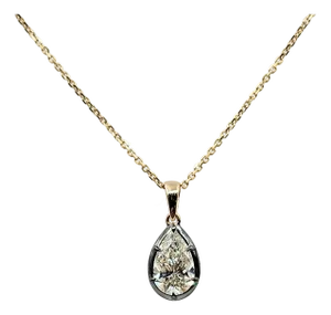 1.51 Ct Gia Certified Natural Pear Diamond Pendant