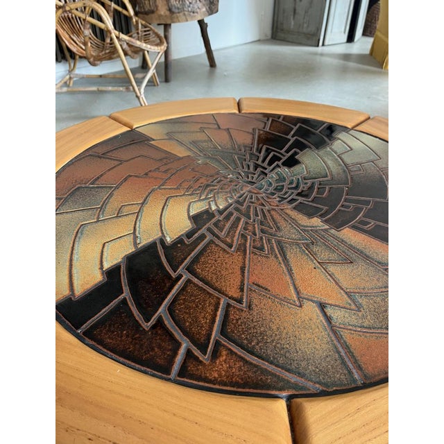 Elm Coffee Table by Francois Sénac For Sale - Image 3 of 7