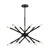 Visual Comfort Chapman & Myers by Visual Comfort Studio Eastyn 12-Light Medium Chandelier in Midnight Black For Sale - Image 4 of 4