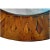 Traditional 1980s Vintage Glass and Inlaid Wood Coffee Table For Sale - Image 3 of 4
