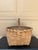 Antique Late 19th Century American Splint Oak Gathering Basket For Sale - Image 9 of 10