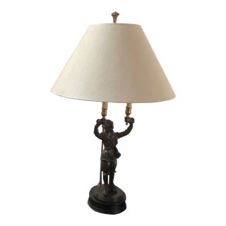 Vintage Monkey Table Lamp For Sale