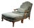 Lillian August Oversized French Bergère Lounge Chair & Ottoman, Down Filled For Sale