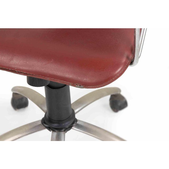 Metal Vintage Chairs in Leather and Chromed Metal from Arrben, Italy, 1980s, Set of 6 For Sale - Image 7 of 12