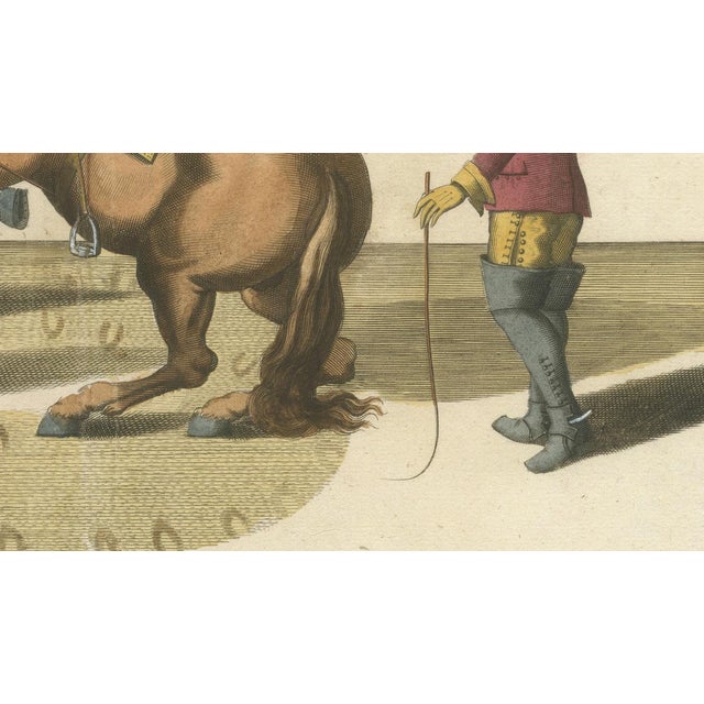 William Cavendish, Dressage Horse Training, Newcastle Riding School, 1700s, Engraving For Sale - Image 6 of 12