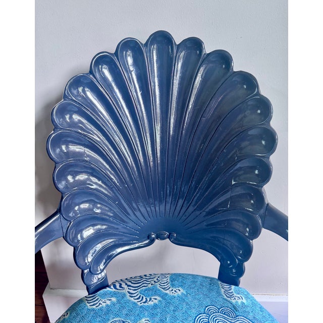 Pair of Lacquered Vintage Italian Hand Carved Grotto Chairs For Sale - Image 15 of 16
