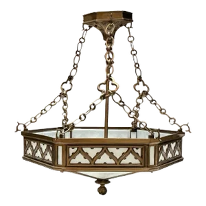 Early 2000s Gothic Style Custom Suspended Ceiling Light / Chandelier