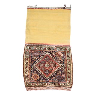 Antique Qashghai Persian Textile Bagrug no. j5222 For Sale