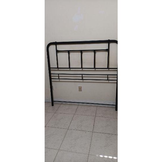 Black 1990s Black Metal Traditional Headboard Full Size For Sale - Image 8 of 8