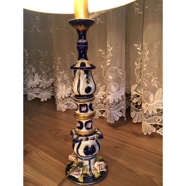 Porcelain Table Lamp, 1980s For Sale - Image 6 of 18