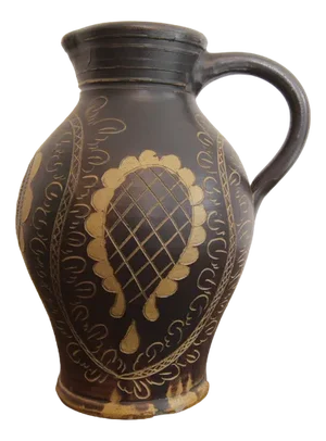 Vintage German Stoneware Jug Vase, 1920s