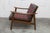 Scandinavian Teak Armchair with Tartan Fabric, 1960s For Sale - Image 3 of 18