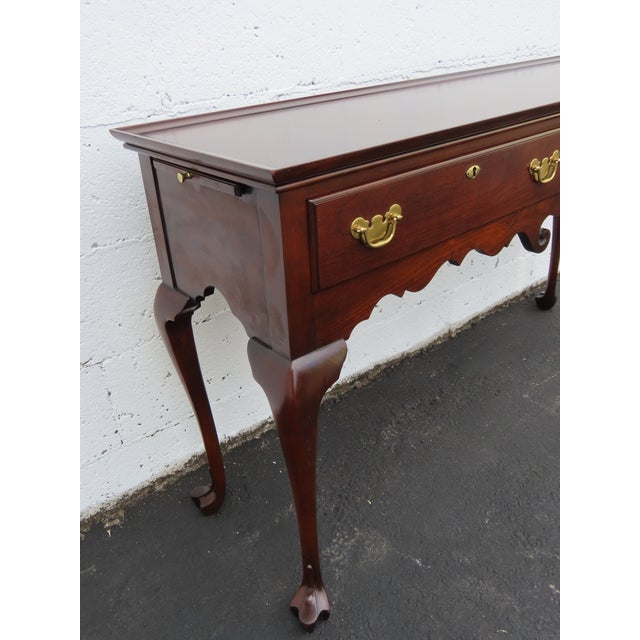 Brown Statton Trutype Americana Long Narrow Library Console Entry Table 6391 For Sale - Image 8 of 18