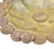 Metal Mid 20th Century Handcrafted Coin-Embellished Americana Brass Ashtray For Sale - Image 7 of 8