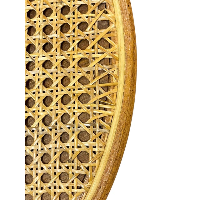 1960s Vintage Thonet Style Bentwood Cocktail Table With Caned Top For Sale - Image 5 of 18