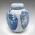 1970's Vintage Blue and White Ginger Jar For Sale - Image 6 of 10