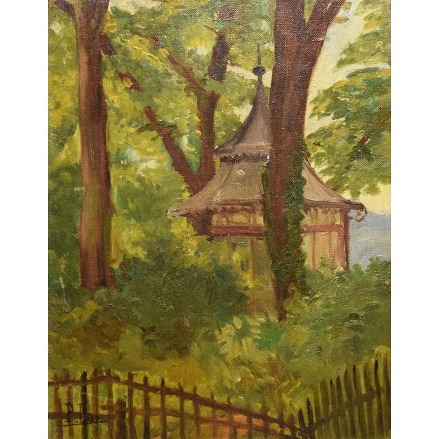 Building in Nature is an original artwork realized by Paulette Bur in the XX century. Oil on canvas. Hand-signed by the...