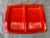 Mid-Century Modern MCM Orange Enamel Divided Tray For Sale - Image 3 of 14