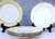 French Porcelain Gold Detailing Lamandinoise Dinner Service, 1970s, Set of 12 For Sale - Image 11 of 13