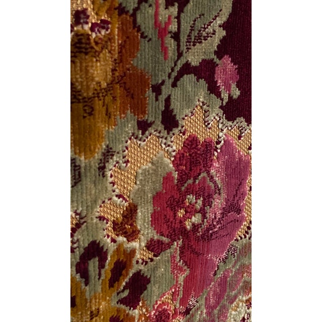 Vintage Hand Loomed Italian Velvet For Sale - Image 4 of 11