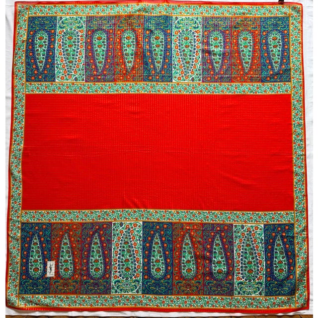 Yves Saint Laurent Large Scarf 1970 For Sale - Image 9 of 9