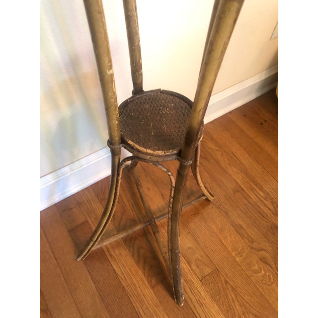 English Tall Two Tier Bamboo Plant Stand For Sale In Fayetteville, AR - Image 6 of 12